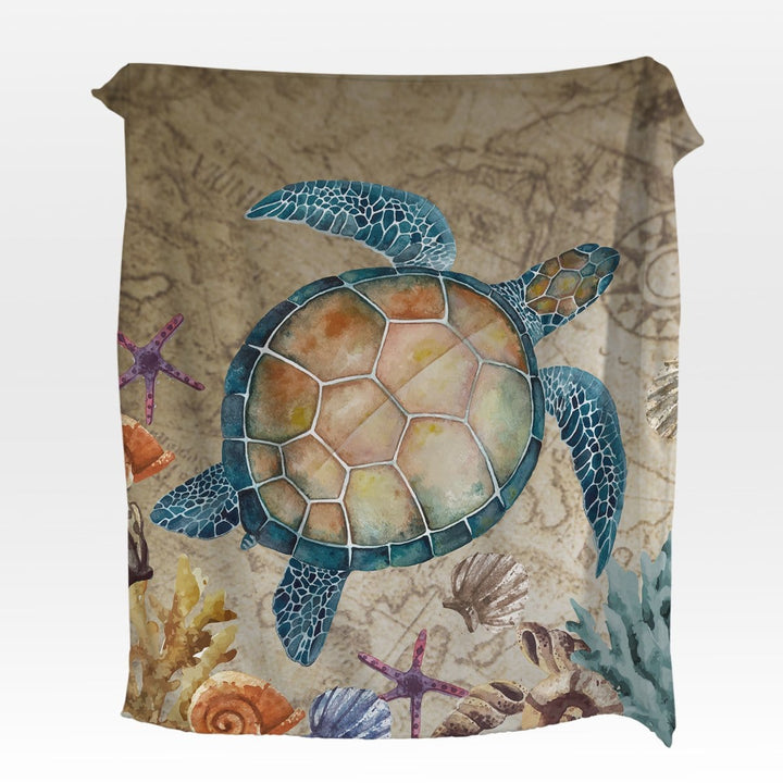 Sandy Turtle Sandy Turtle Squiffy Minky Blanket