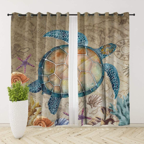 Sandy Turtle Sandy Turtle Curtain Set