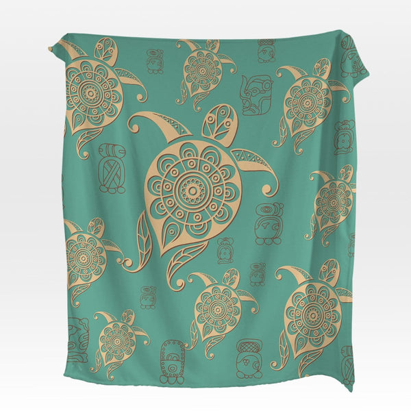 Green Sea Turtle Green Sea Turtle Squiffy Minky Blanket