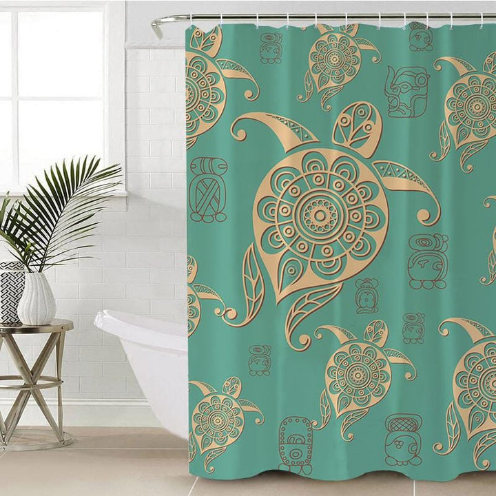 Green Sea Turtle Green Sea Turtle Shower Curtain