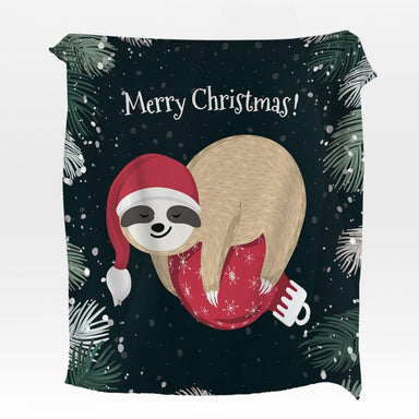 Merry Slothmas Merry Slothmas Squiffy Minky Blanket