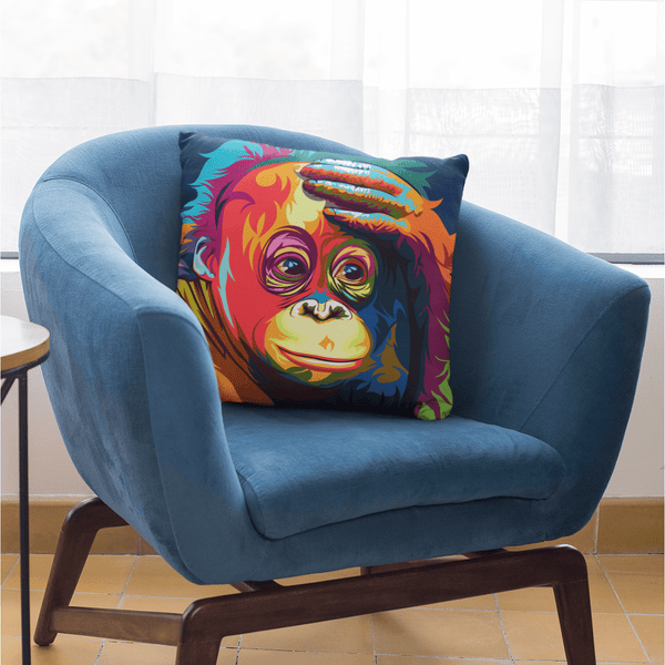 Melancholy Orangutan Melancholy Orangutan Cushion Cover