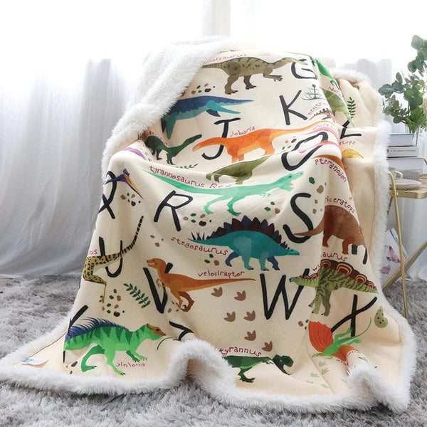 ABC Dinosaur 75x100cm ABC Dinosaur Blanket