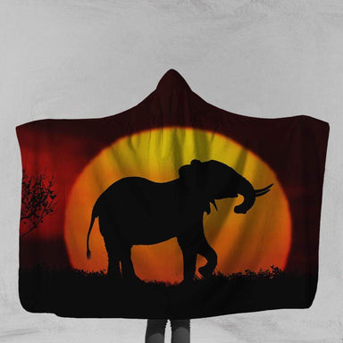 African Sunset 150x130cm African Sunset Hooded Blanket