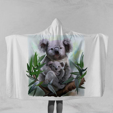 Aussie Koala 150x130cm Aussie Koala Hooded Blanket