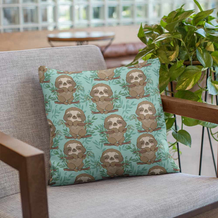 Baby Sloth Cushion Cover-Baby Sloth-Little Squiffy