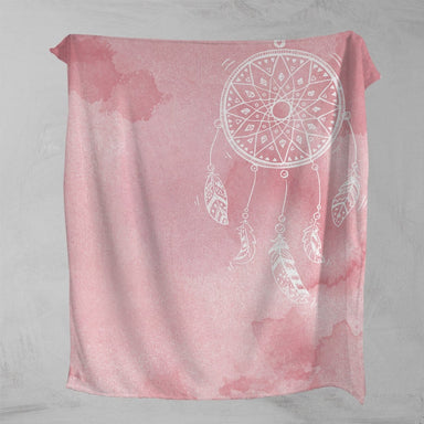 Bahaman Sea Pink Dreamcatcher Bahaman Sea Pink Dreamcatcher Squiffy Minky Blanket