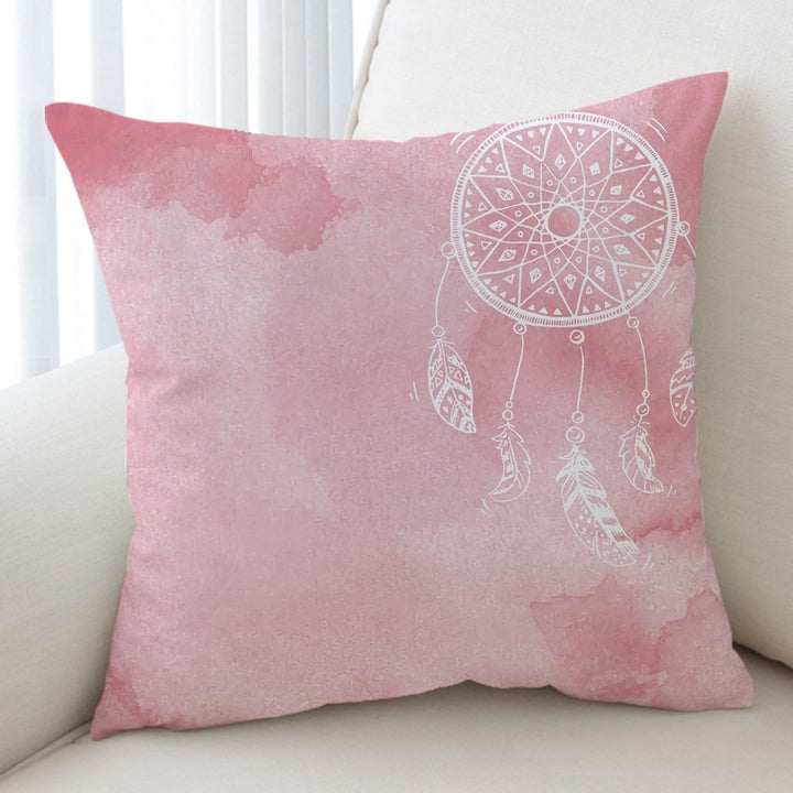Bahaman Sea Pink Dreamcatcher Bahaman Sea Pink Dreamcatcher Cushion Cover