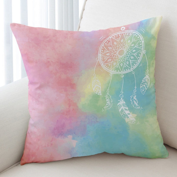 Bahaman Sea Rainbow Dreamcatcher Bahaman Sea Rainbow Dreamcatcher Cushion Cover