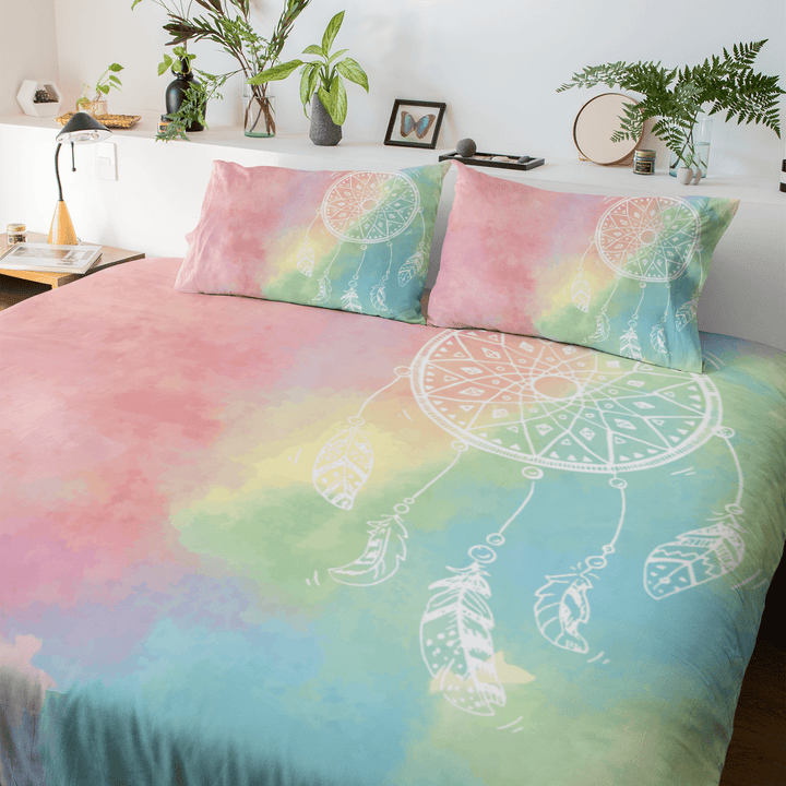 Bahaman Sea Rainbow Dreamcatcher Bahaman Sea Rainbow Dreamcatcher Quilt Cover Set