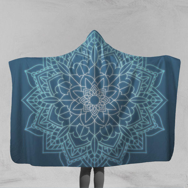 Balinese Mandala Balinese Mandala Hooded Blanket