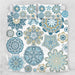 Turquoise Mosaic Mandala Turquoise Mosaic Mandala Quilt Cover Set