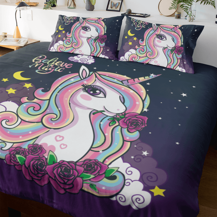 Believe In Magic Unicorn Believe In Magic Unicorn Quilt Cover Set