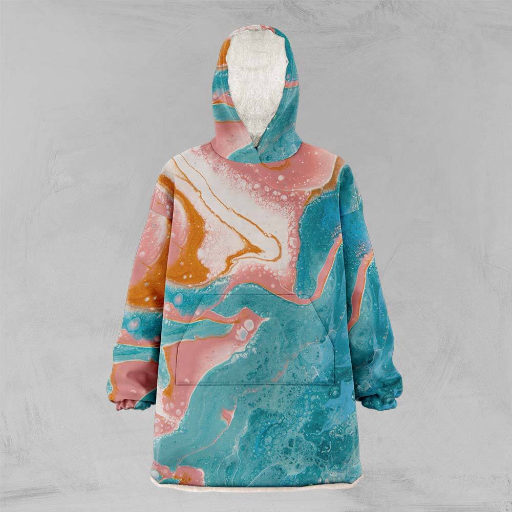 Bell€™s Beach Marble Oversized Floofy Hoodie-Marble-Little Squiffy