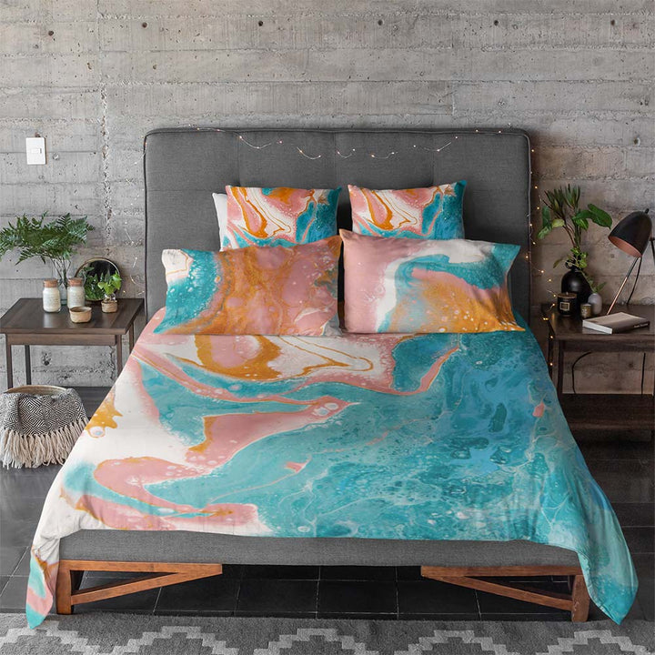 Bell's Beach Marble Quilt Cover Set-Marble-Little Squiffy