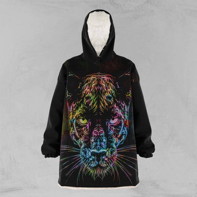 Black Panther Oversized Floofy Hoodie-Black Panther-Little Squiffy