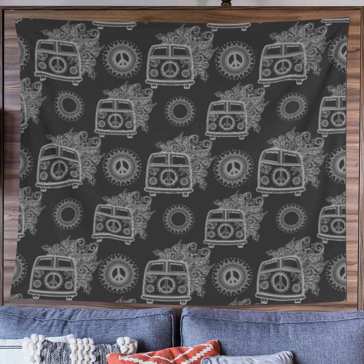 Black & White Kombi Black & White Kombi Tapestry