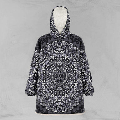 Black & White Mandala Black & White Mandala Oversized Floofy Hoodie