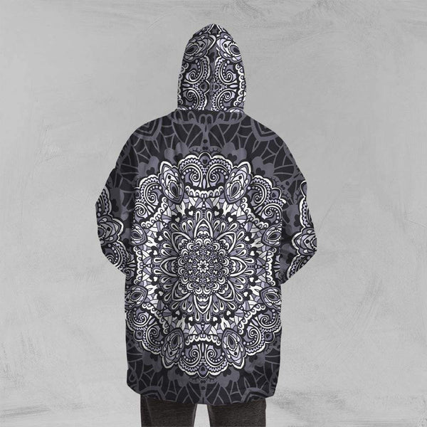 Black & White Mandala Black & White Mandala Oversized Floofy Hoodie