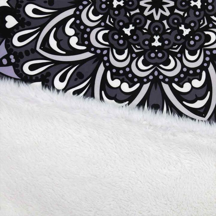 Black & White Mandala Plush Sherpa Blankets Black & White Mandala Blanket