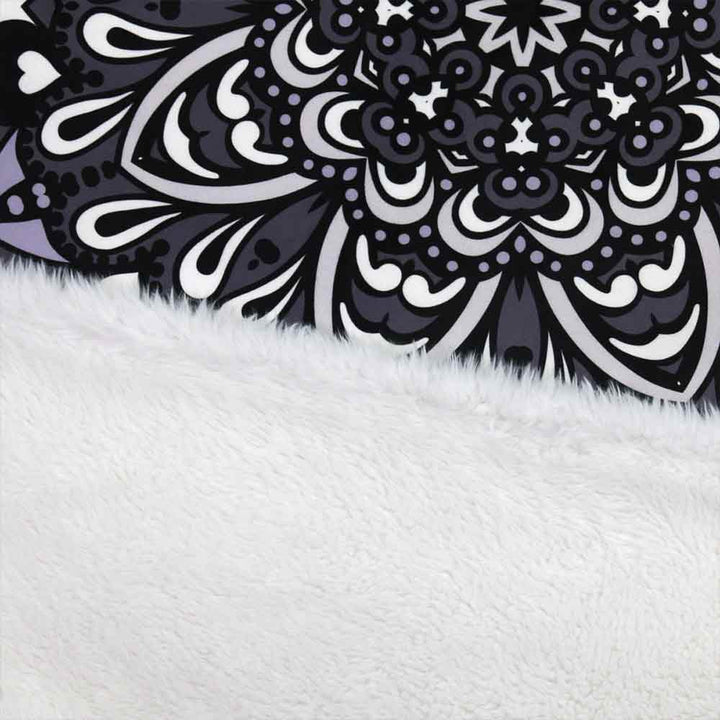 Black & White Mandala Plush Sherpa Blankets Black & White Mandala Blanket