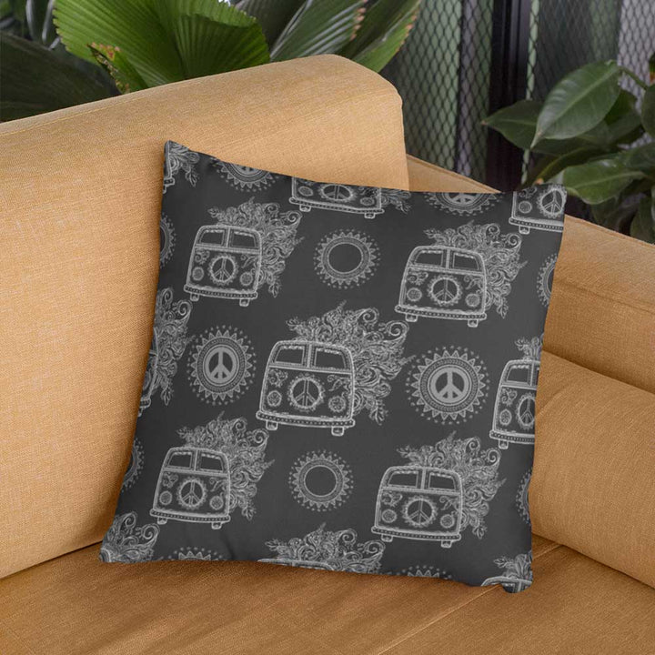 Black & White Kombi Cushion Cover-Kombi-Little Squiffy