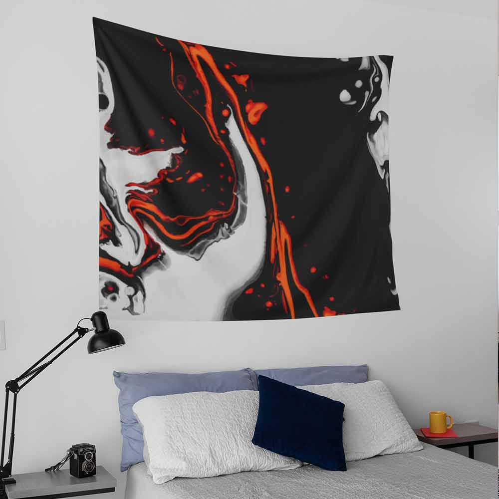 Marble Blood Moon Marble Tapestry