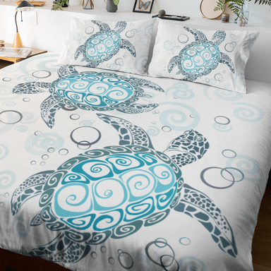 On Sale Blue Turtles Quilt Cover Set - On Sale