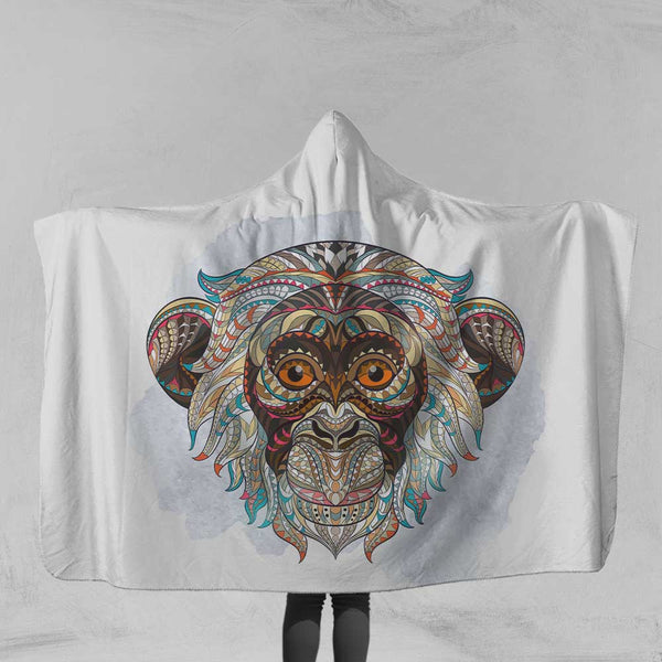 Bohemian Monkey Bohemian Monkey Hooded Blanket