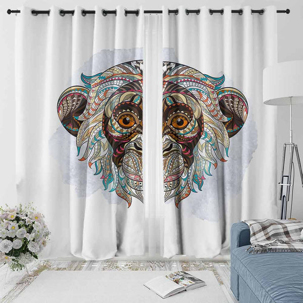 Bohemian Monkey Curtain Set-Bohemian Monkey-Little Squiffy