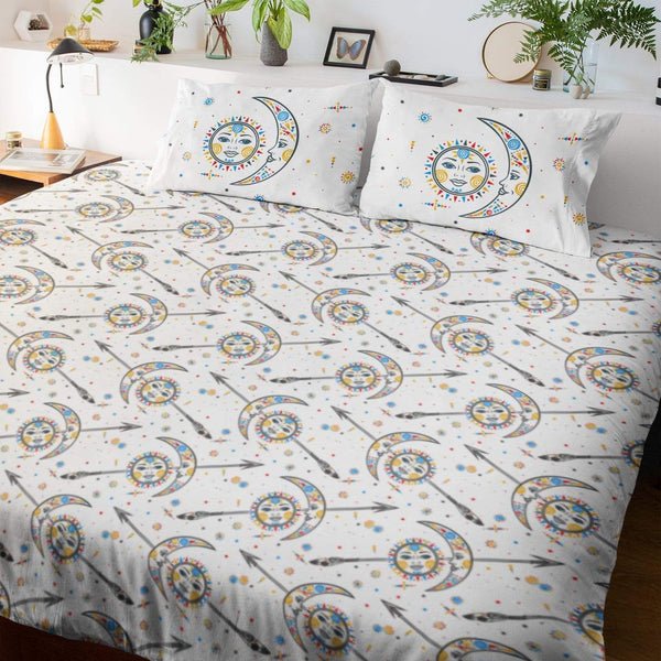 Boho Sun And Moon Boho Sun And Moon Quilt Cover Set