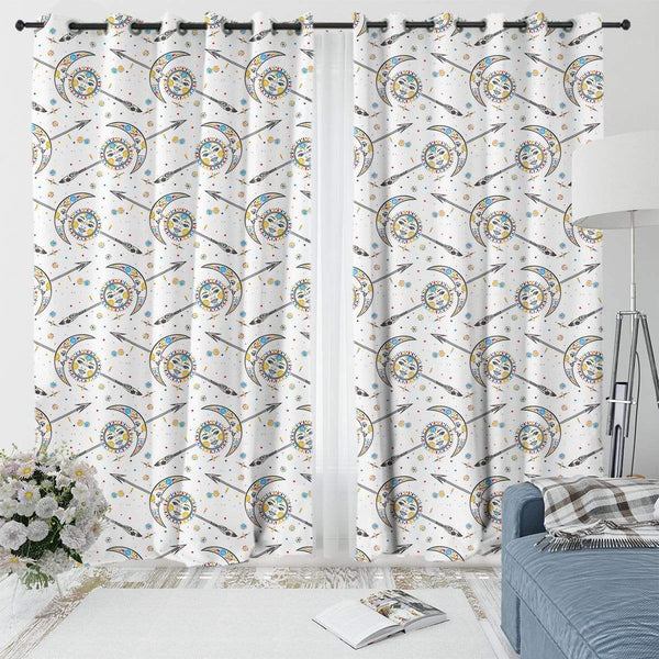 Boho Sun And Moon Boho Sun And Moon Curtain Set