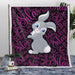 Personalised Plush Sherpa Blankets Bunny Character Name Personalised Blanket