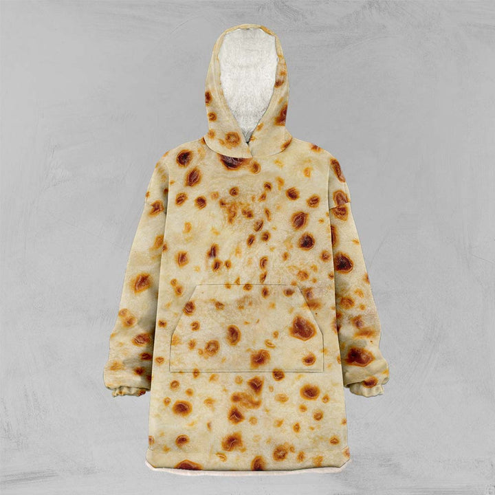 Burrito Oversized Floofy Hoodie-Burrito Round-Little Squiffy