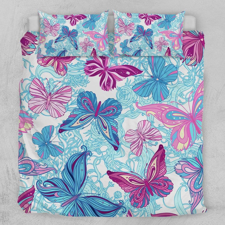 Pastel Butterflies Pastel Butterflies Quilt Cover Set