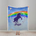 Personalised Plush Sherpa Blankets Butterfly Unicorn Personalised Blanket