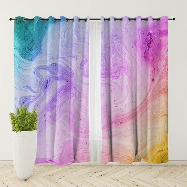 Cable Beach Marble Curtain Set-Marble-Little Squiffy