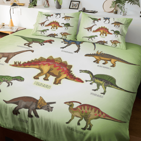 Cartoon Dinosaur's Cartoon Dinosaur's Quilt Cover Set