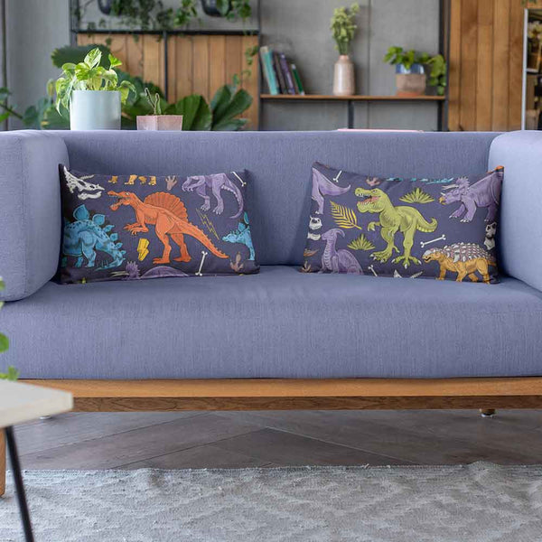 Colourful Dinosaurs Pillow Cases-Colourful Dinosaurs-Little Squiffy