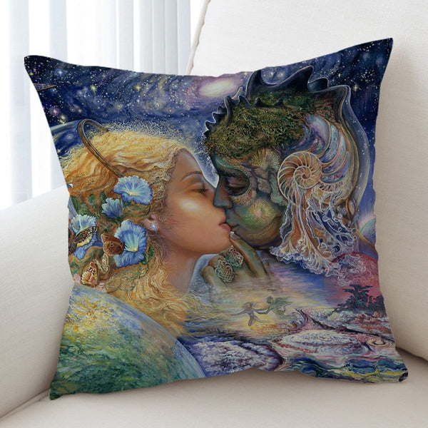 Josephine Wall Cosmic Kiss Cushion Cover