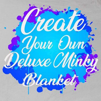 Bubble Minky Custom Designed Personalised Deluxe Minky Blanket