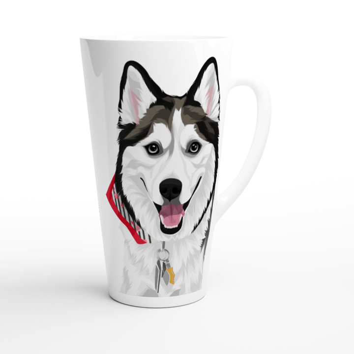 Custom Pet Pawtrait Print Material Custom Pet Pawtrait Mug - White Latte