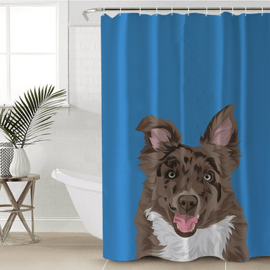 Custom Pet Portrait Custom Pet Pawtrait Shower Curtain