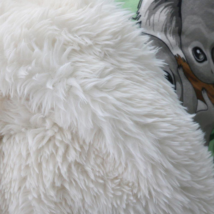 Fluffy Rainbow Unicorn Premium Plush Sherpa-Little Squiffy-Little Squiffy
