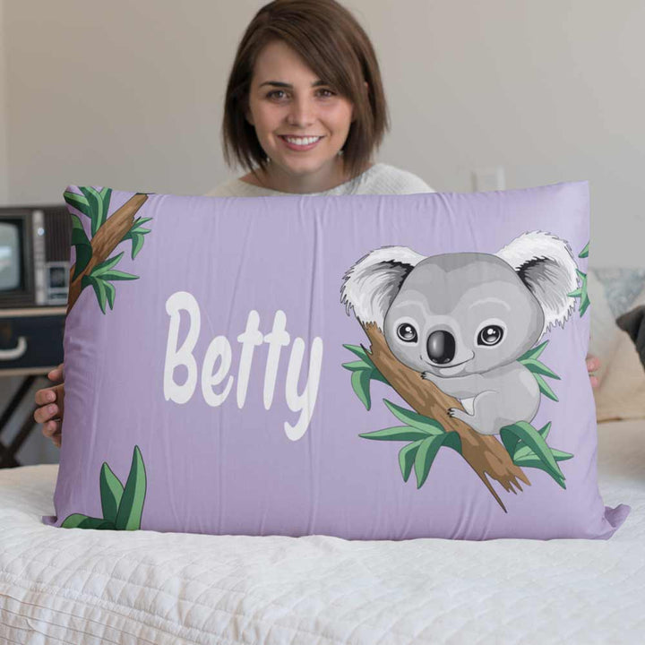 Cute Koalas Personalised Pillow Cases-Custom Design Personalised-Little Squiffy