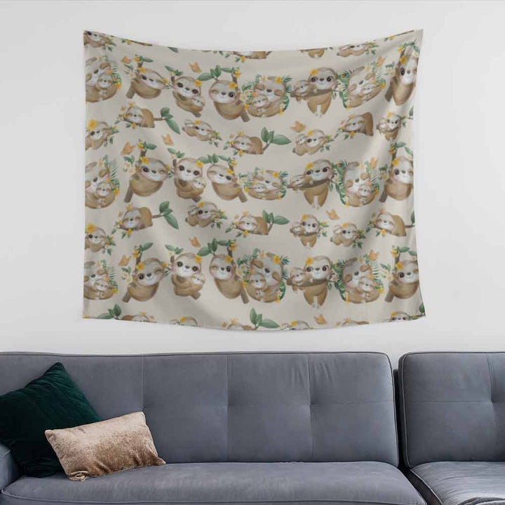 Cute Sloth Cute Sloth Tapestry