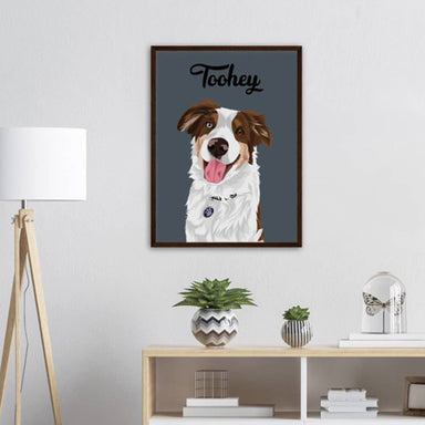 Custom Pet Pawtrait Framed Poster-Custom Portrait-Little Squiffy
