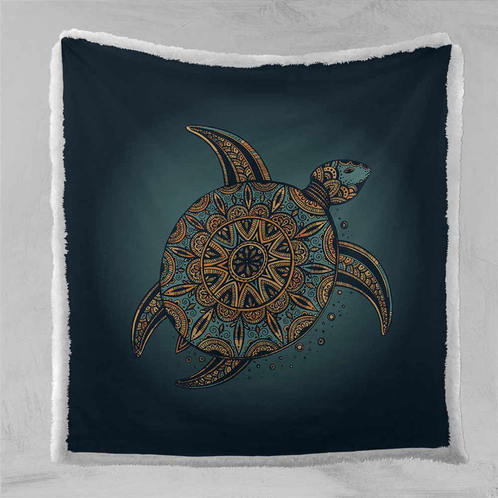 Deep Sea Turtle Deep Sea Turtle Blanket