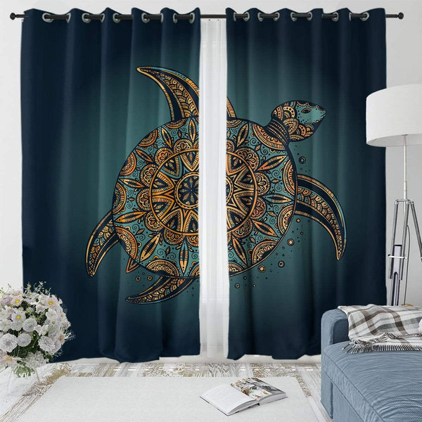 Deep Sea Turtle Deep Sea Turtle Curtain Set