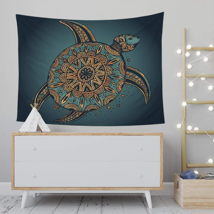 Deep Sea Turtle Deep Sea Turtle Tapestry